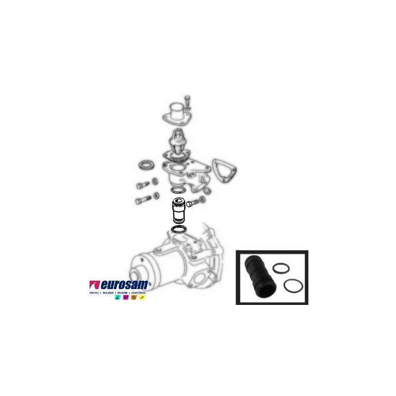 CONNETTORE POMPA ACQUA MOTORE CNH 8041/8061.05