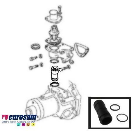 CONNETTORE POMPA ACQUA MOTORE CNH 8041/8061.05