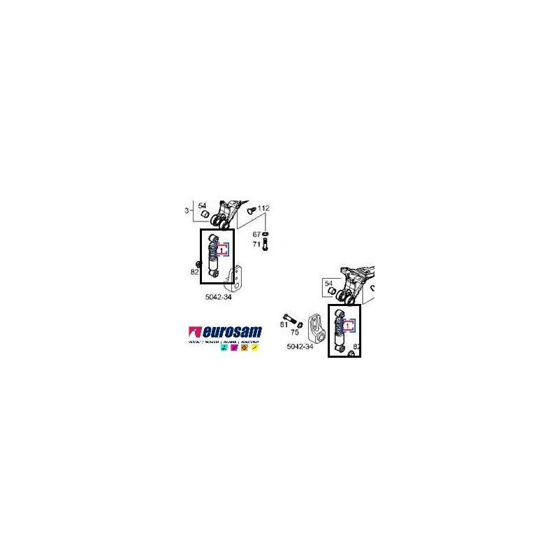 AMMORTIZZATORE ANTERIORE CABINA IVECO STRALIS AS-AT-AD