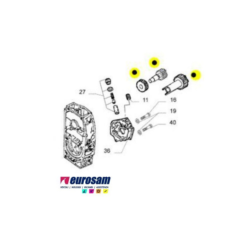 KIT INGRANAGGI POMPA OLIO MOTORE IVECO - DAILY/DUCATO 2.5/2.8 -2.8 JTD