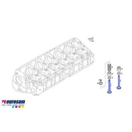 VALVOLA ASPIRAZIONE TESTATA IVECO STRALIS CURSOR 8/9