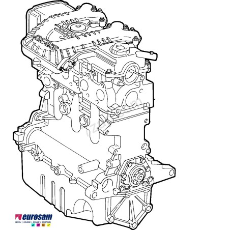 motore nuovo semicompleto originale fiat per  doblo - nuova punto 1.9 d 188a3000