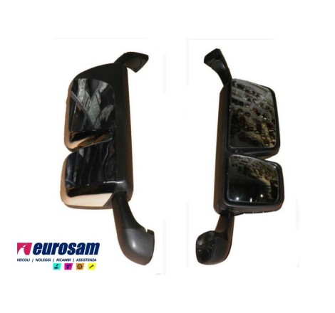BRACCIO SPECCHIO RETROVISORE  DX COMPLETO CROMATO MERCEDES ACTROS MP3