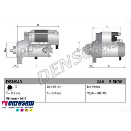MOTORINO AVVIAMENTO IVECO STRALIS TRAKKER ASTRA CURSOR 10 13