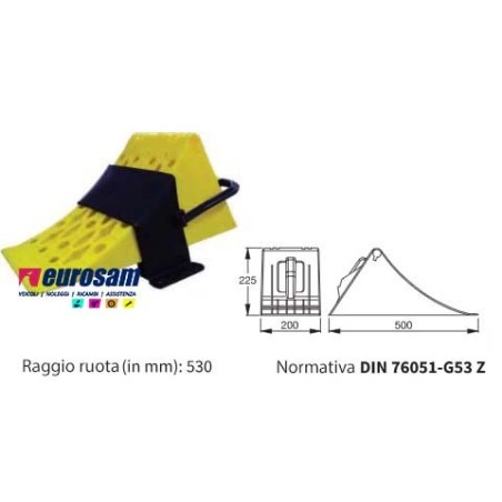 CUNEO CALZATOIA FERMARUOTA 160X190X415 PLASTICA