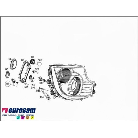 PROIETTORE FARO  XENON DX ACTROS MP4 ANTOS AROCS